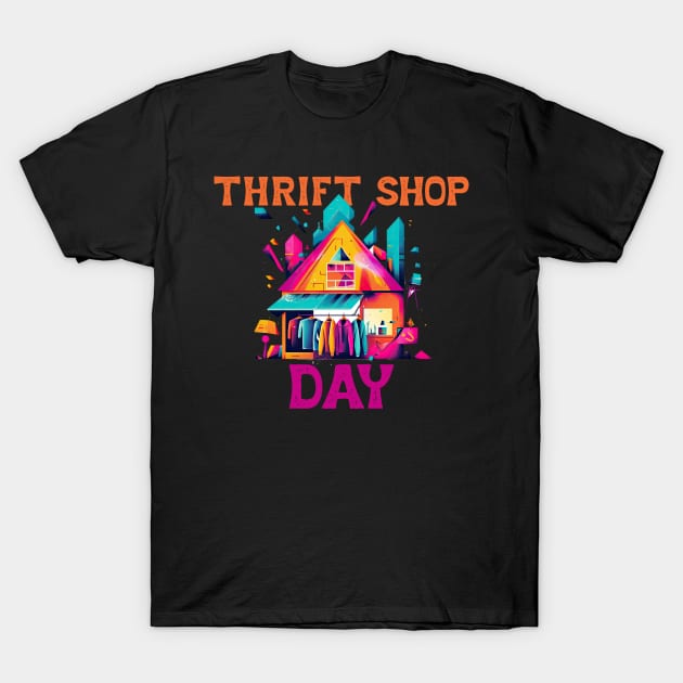 Thrift Shop Day Thrifter's Paradise T-Shirt by DanielLiamGill